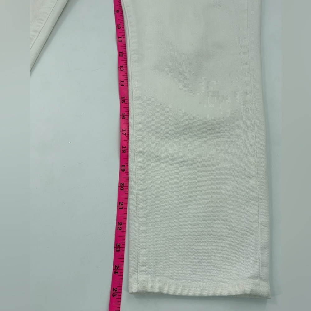 Paige White Venice Capri Pants Lightly Distressed Cropped Women's Size 29 - Picture 5 of 8